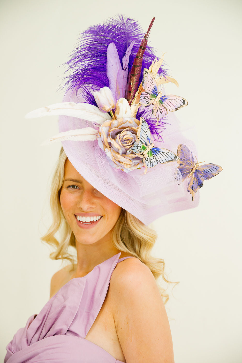 BUTTERFLY GARDEN FASCINATOR FASCINATOR Judith March