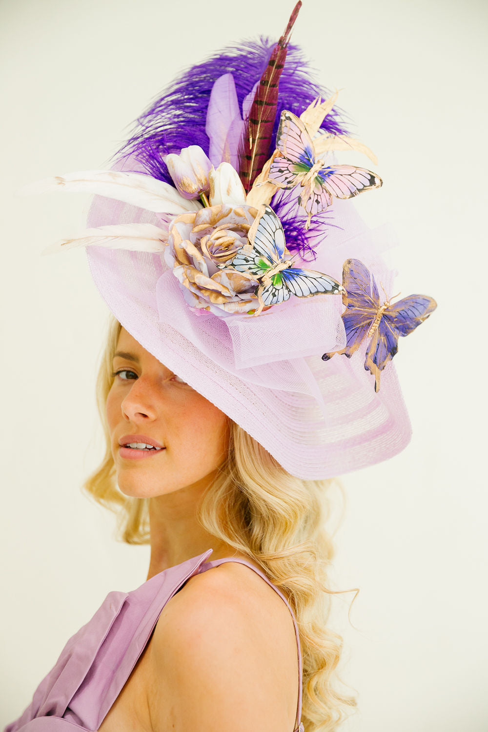 BUTTERFLY GARDEN FASCINATOR FASCINATOR Judith March