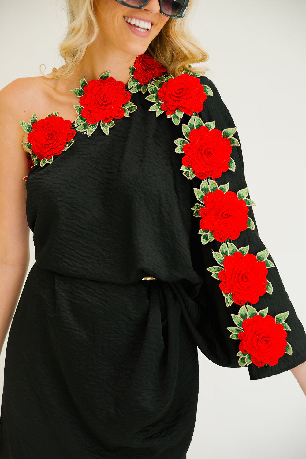RACING ROSE BLACK DRESS DRESS Judith March