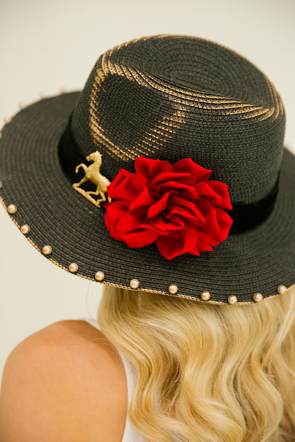 MIDNIGHT ROSE SUN HAT HAT Judith March