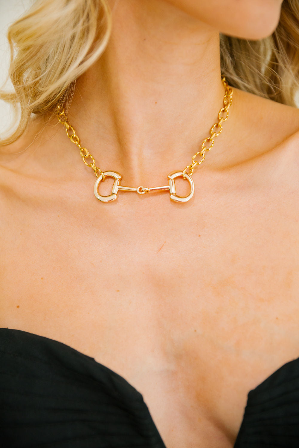 HORSE BIT GOLD NECKLACE NECKLACE Judith March