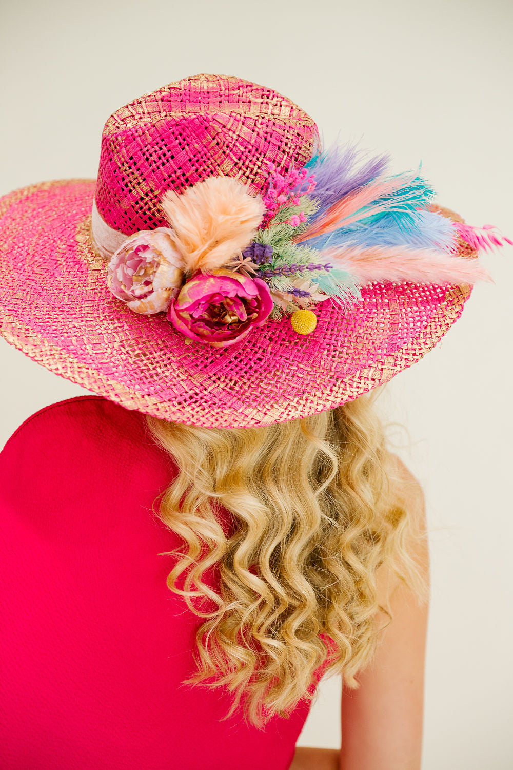 RACING BLOOMS PINK SUN HAT HAT Judith March