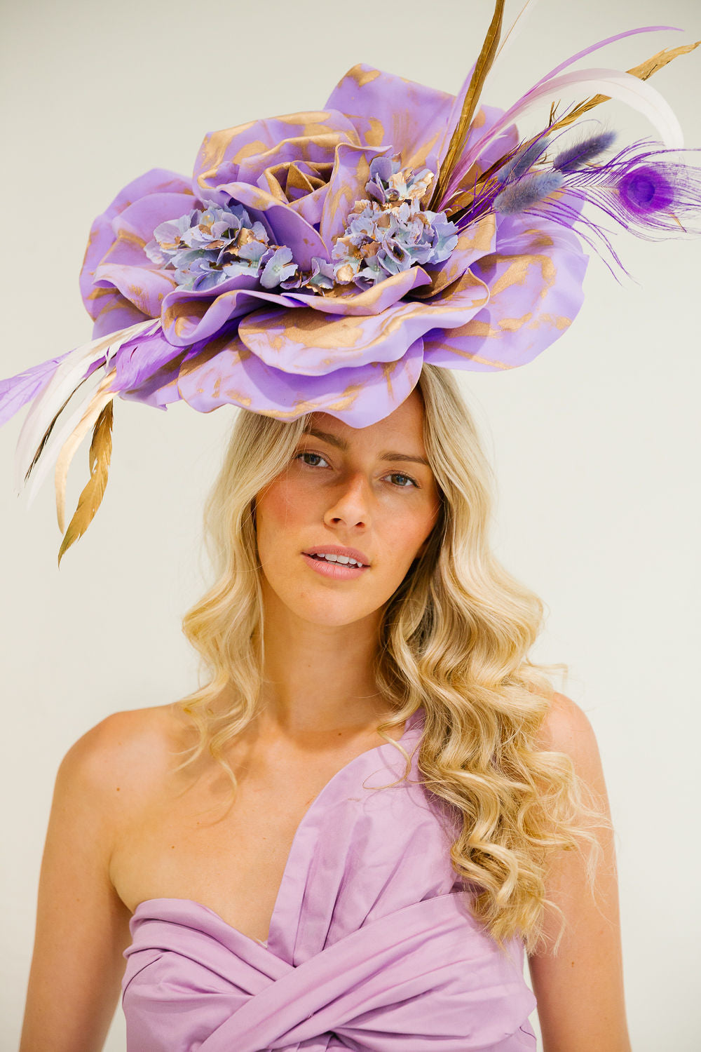 LAVENDER BLOOM FASCINATOR FASCINATOR Judith March