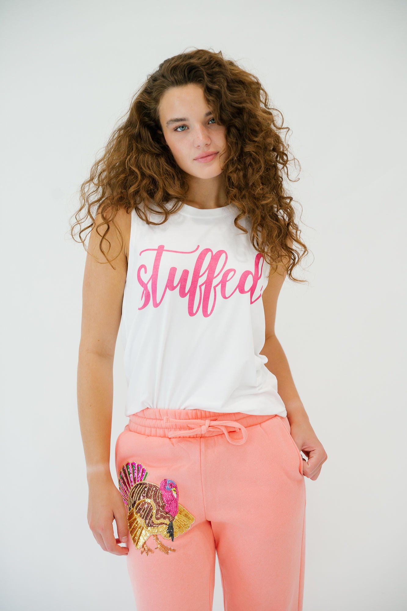 STUFFED WHITE TANK TANK Judith March
