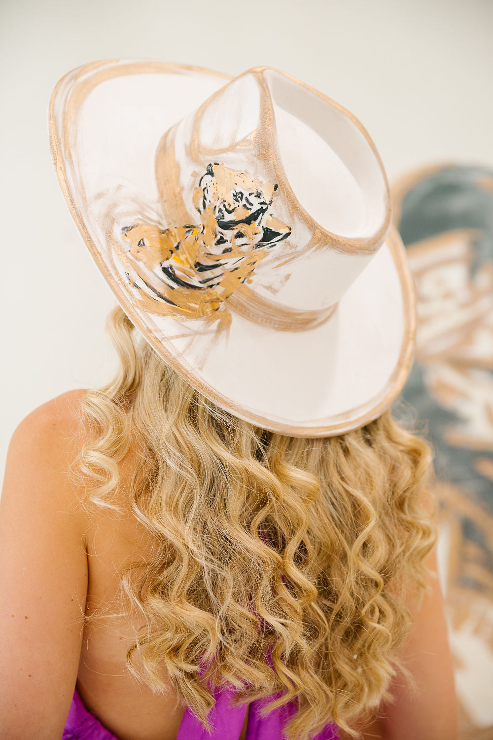 READY TO ROAR HAND PAINTED RANCHER HAT RANCHER HAT Judith March