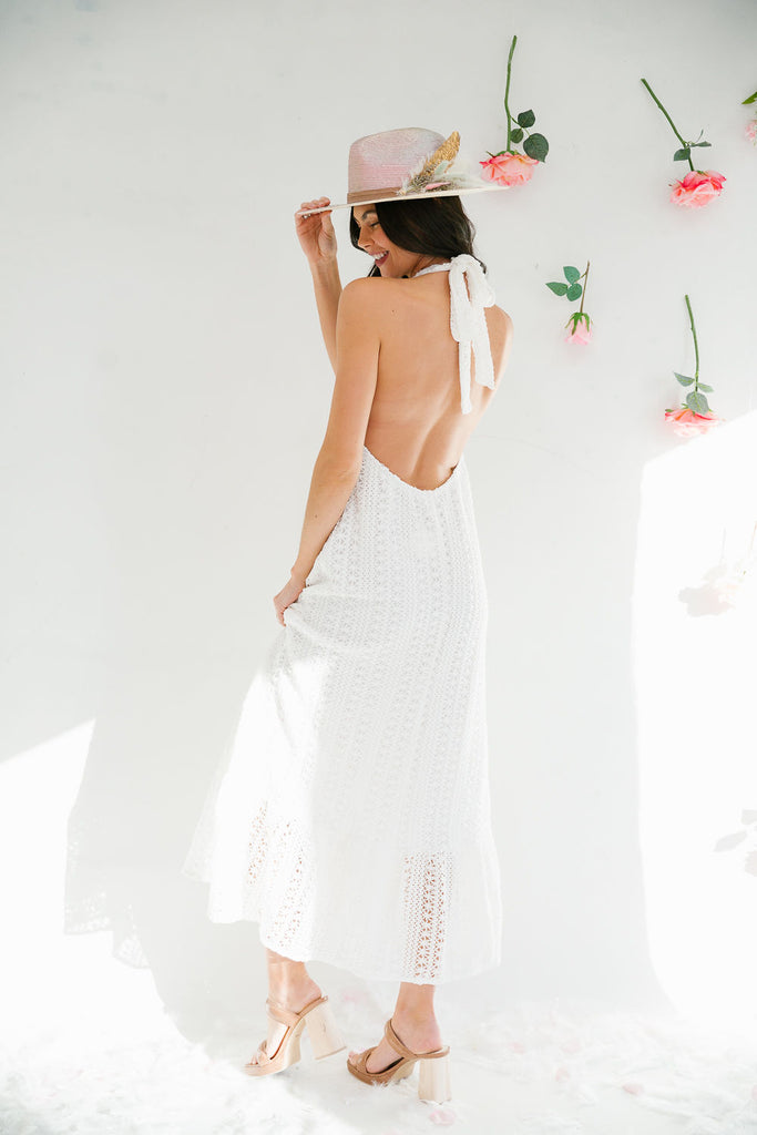 PINK BOW CROCHET DRESS DRESS Judith March   