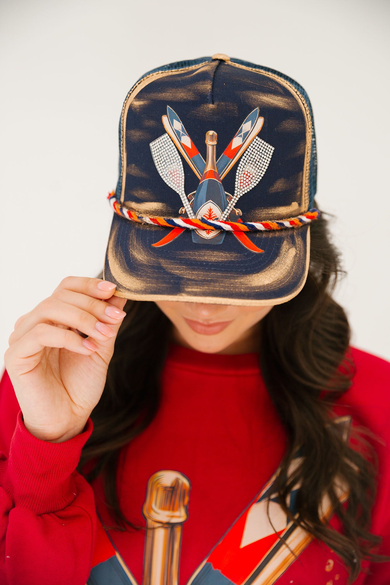 SKI CLUB NAVY TRUCKER HAT TRUCKER HAT Judith March