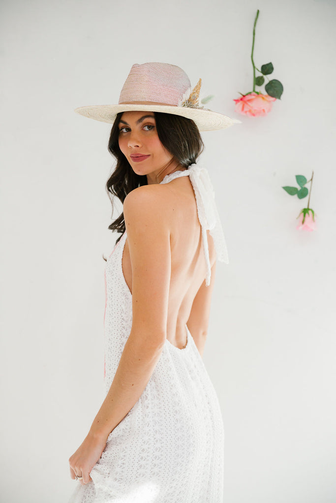 PINK BOW CROCHET DRESS DRESS Judith March   