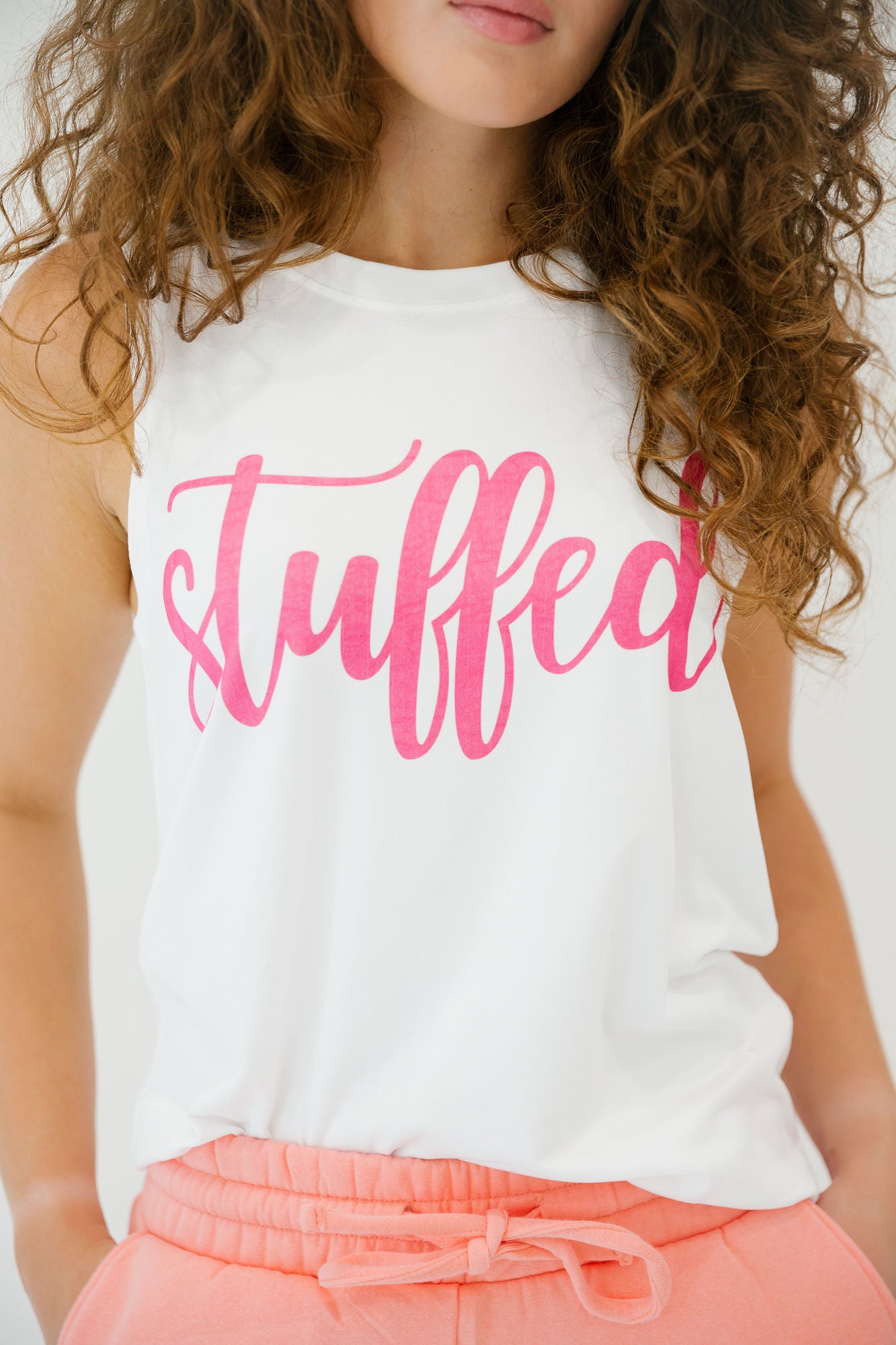 STUFFED WHITE TANK TANK Judith March