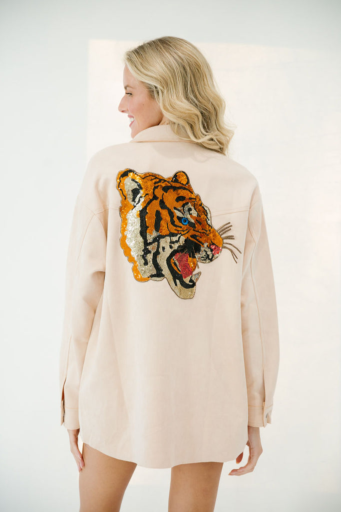 ROAR TIGER SUEDE JACKET jackets Judith March SMALL