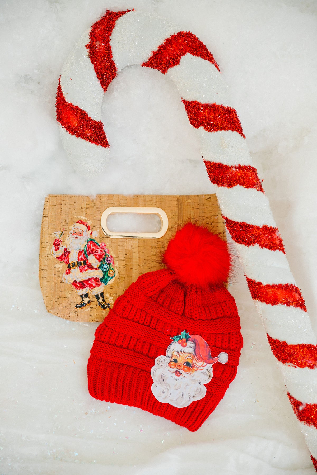 SANTA CLAUS SIPS CORK CLUTCH Clutch Judith March