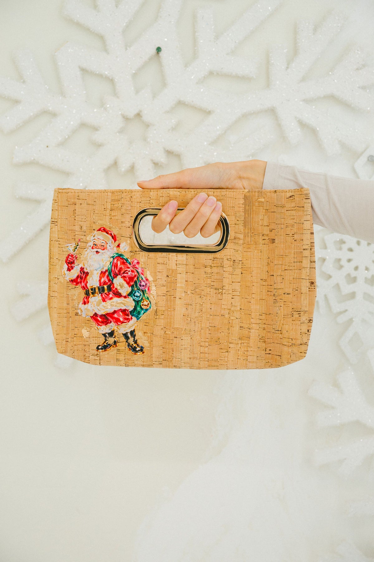 SANTA CLAUS SIPS CORK CLUTCH Clutch Judith March