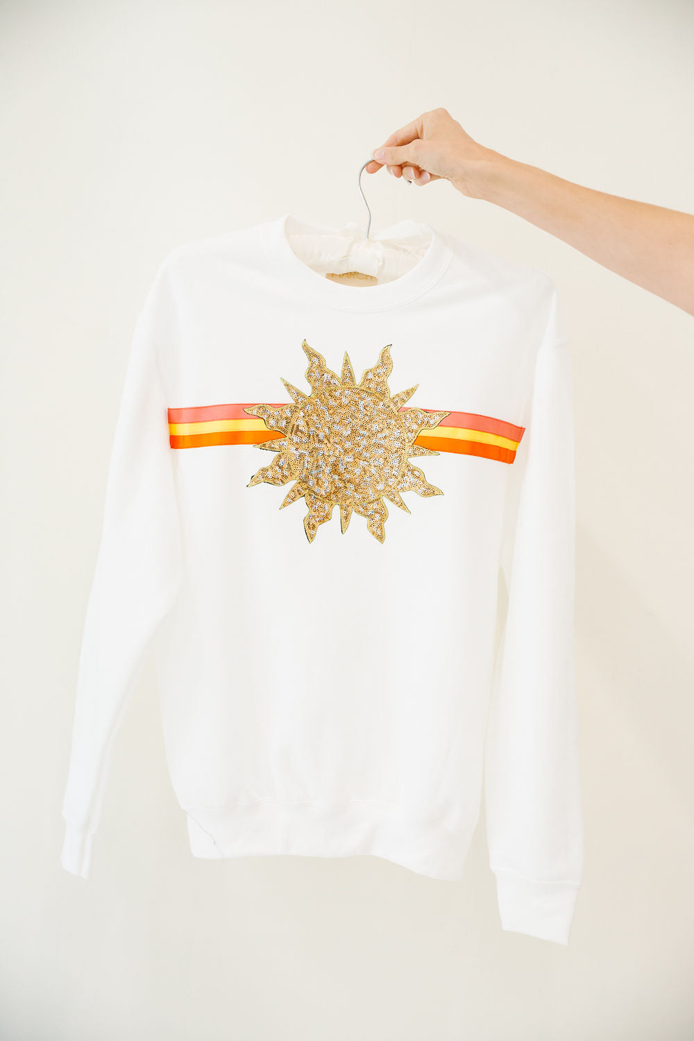 *MINI KIDS WHITE SUNSET LOVER PULLOVER - SMALL PULLOVER Judith March