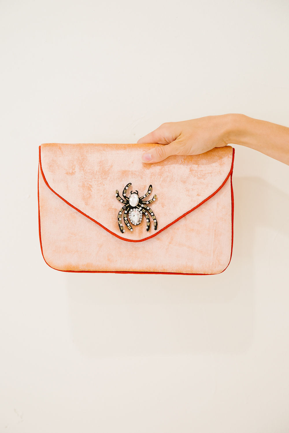 SPOOKY SPIDER VELVET CLUTCH Clutch Judith March
