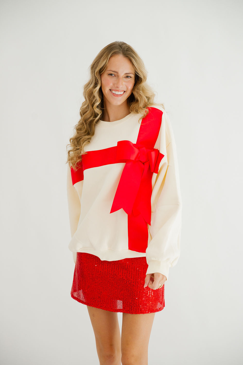 HOLIDAY SEASON CREAM PULLOVER PULLOVER Judith March