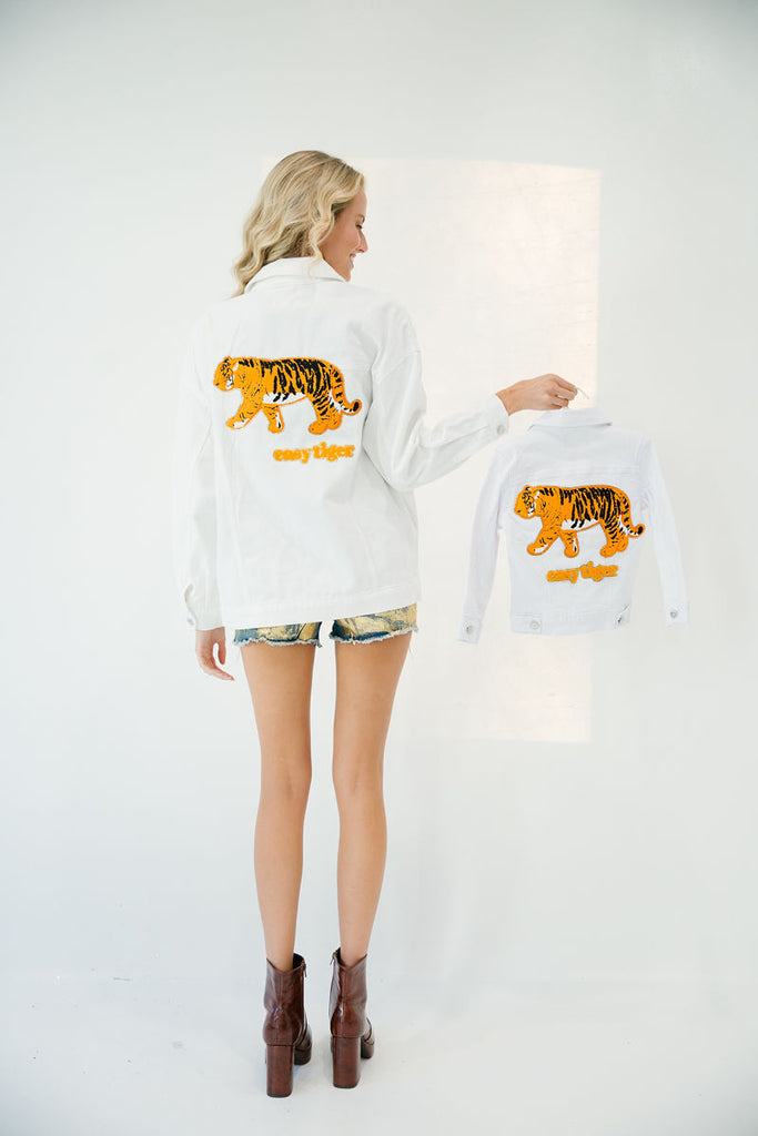 MINI KIDS EASY TIGER WHITE JACKET gameday23 Judith March