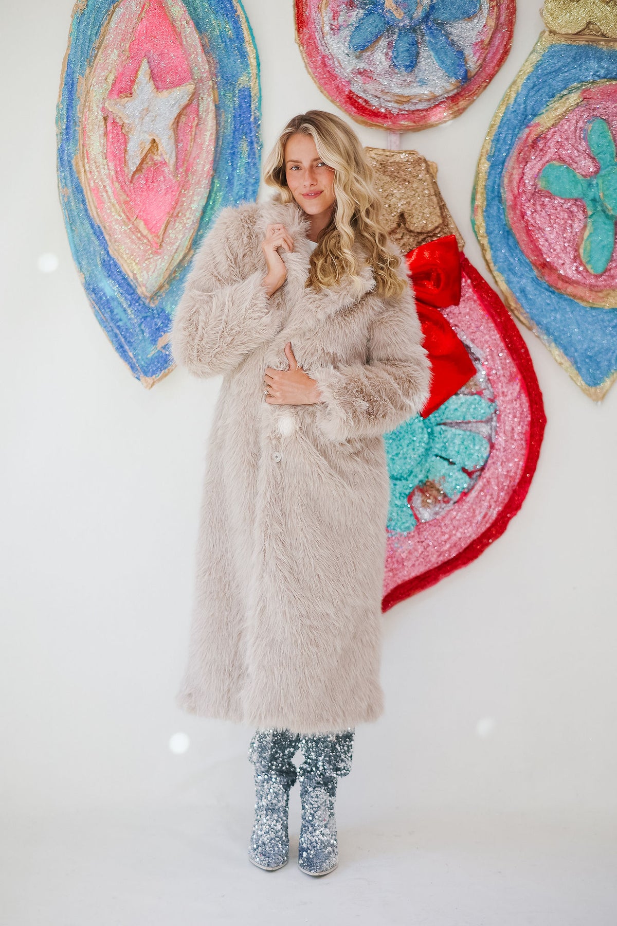 APRÈS IT GIRLS BEIGE FUR COAT JACKET Judith March