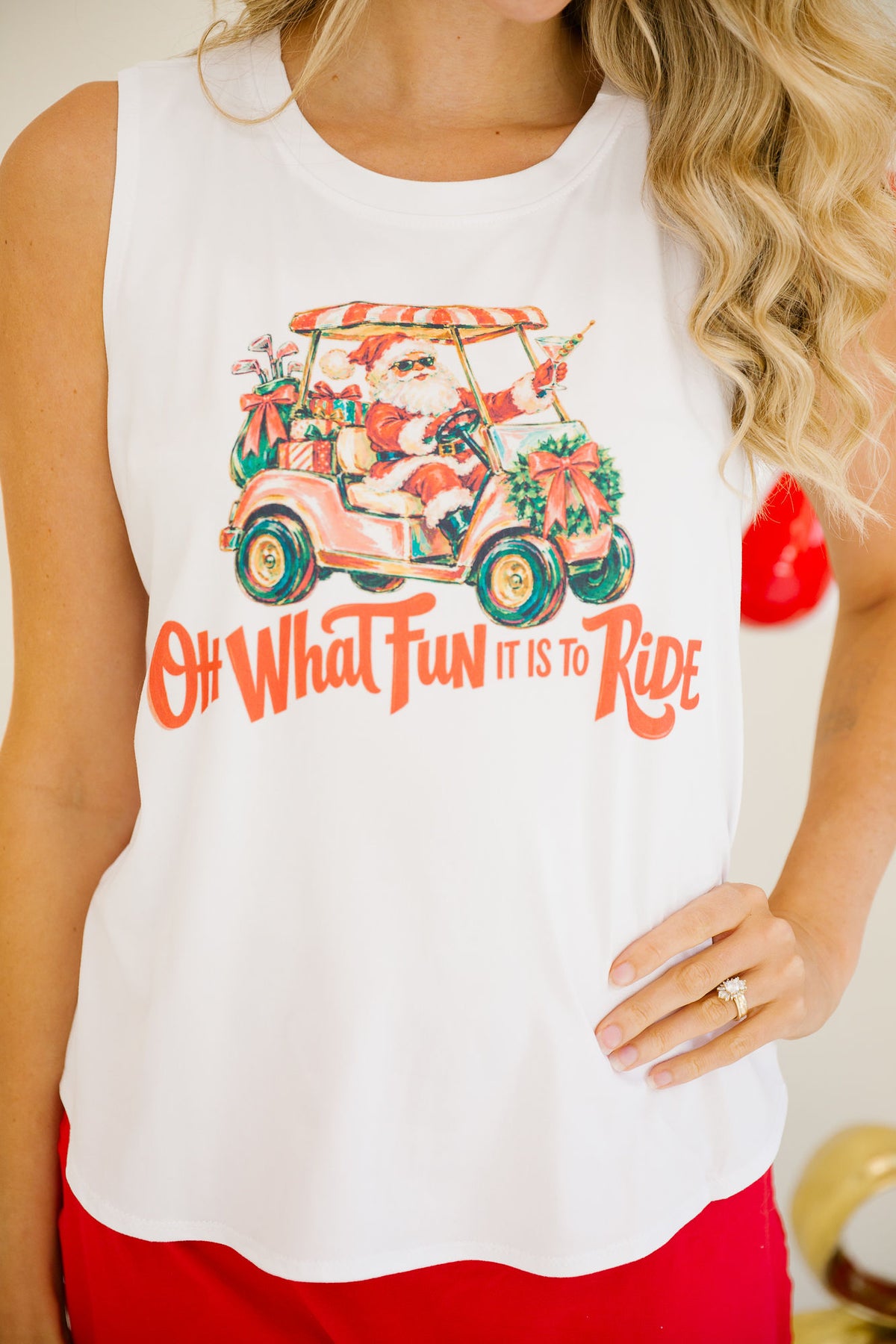 OH WHAT FUN IT IS TO RIDE TEE/TANK TEE Judith March