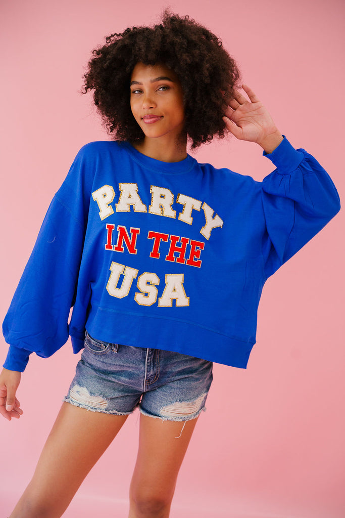 PARTY IN THE USA ROYAL PULLOVER pullover Judith March   