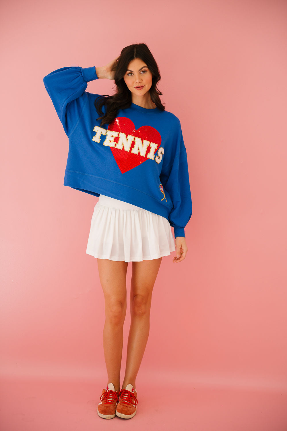 TENNIS LOVE ROYAL PULLOVER pullover Judith March   