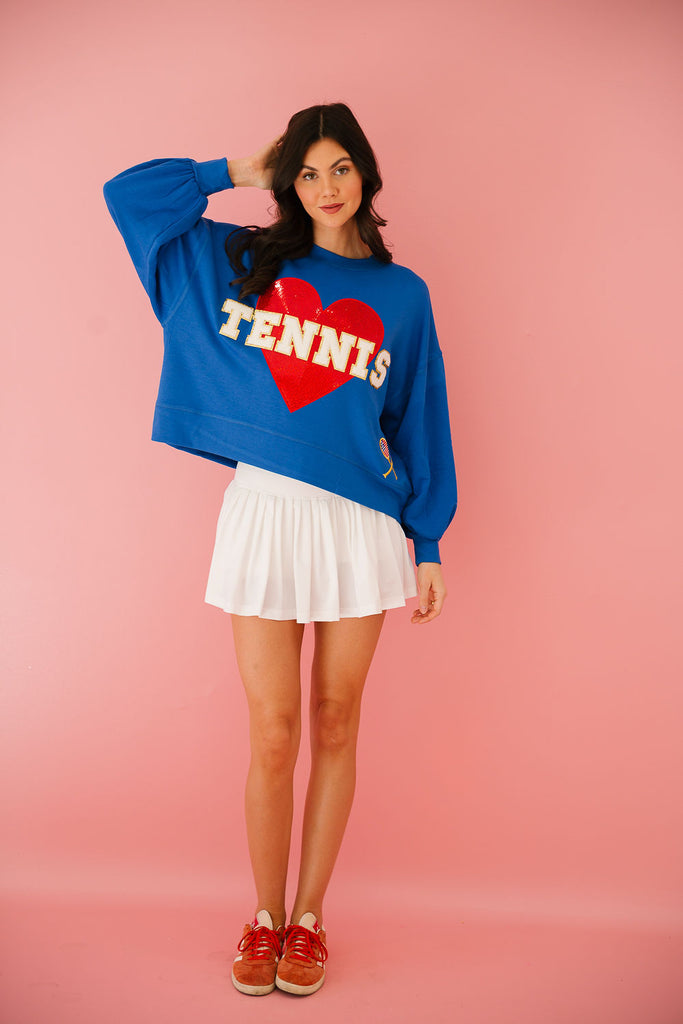 TENNIS LOVE ROYAL PULLOVER pullover Judith March   