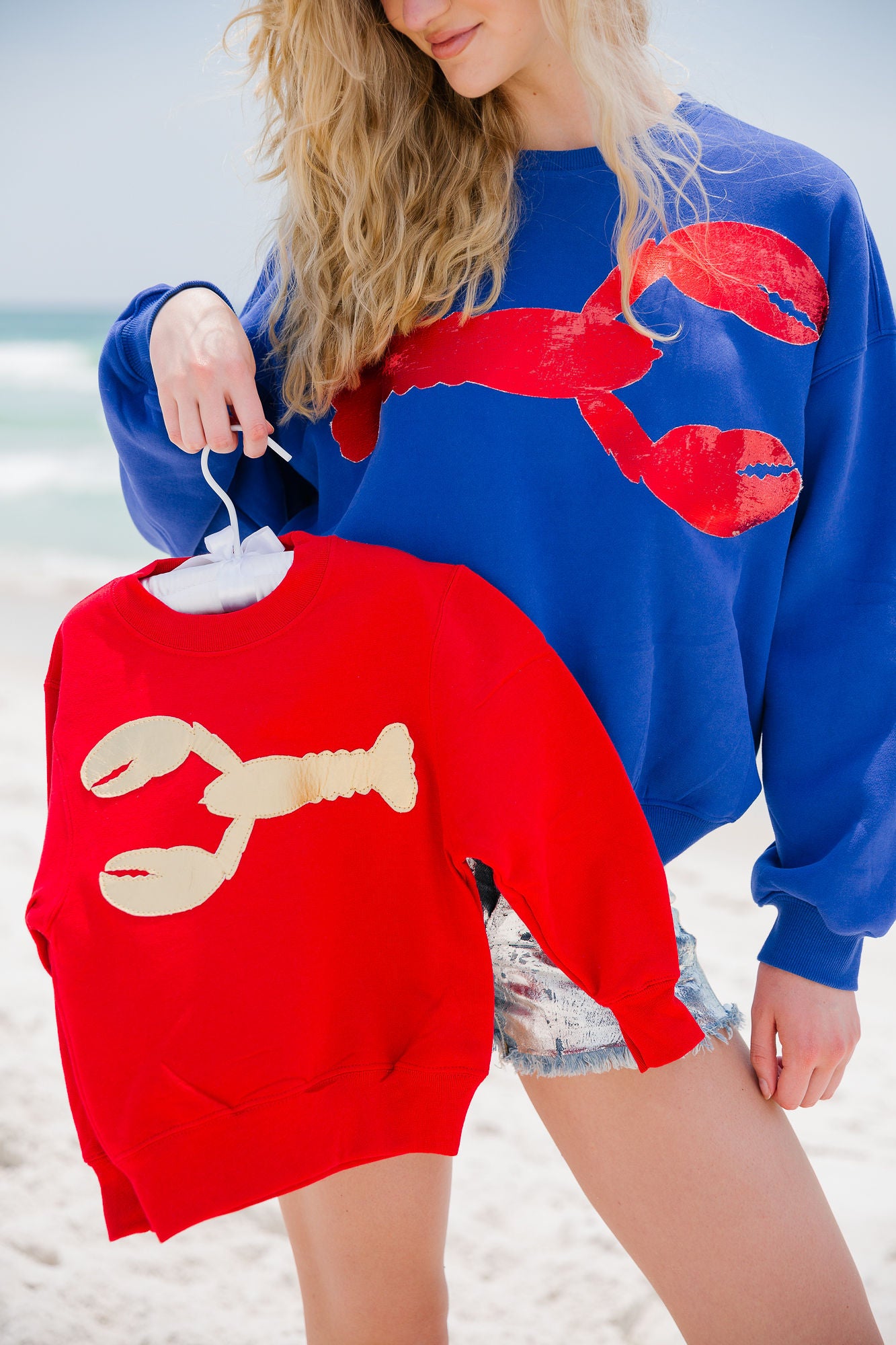 MINI KIDS LOBSTER RED PULLOVER PULLOVER Judith March