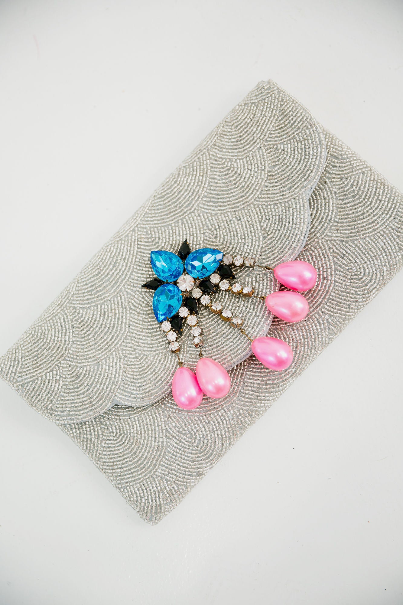 ONE OF A KIND GATSBY CLUTCH NECKLACE Judith March