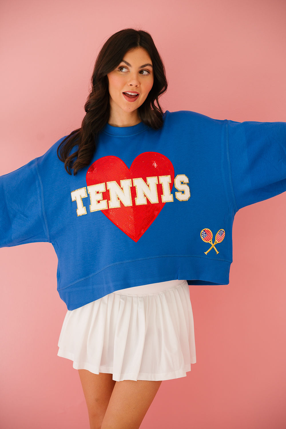TENNIS LOVE ROYAL PULLOVER pullover Judith March   