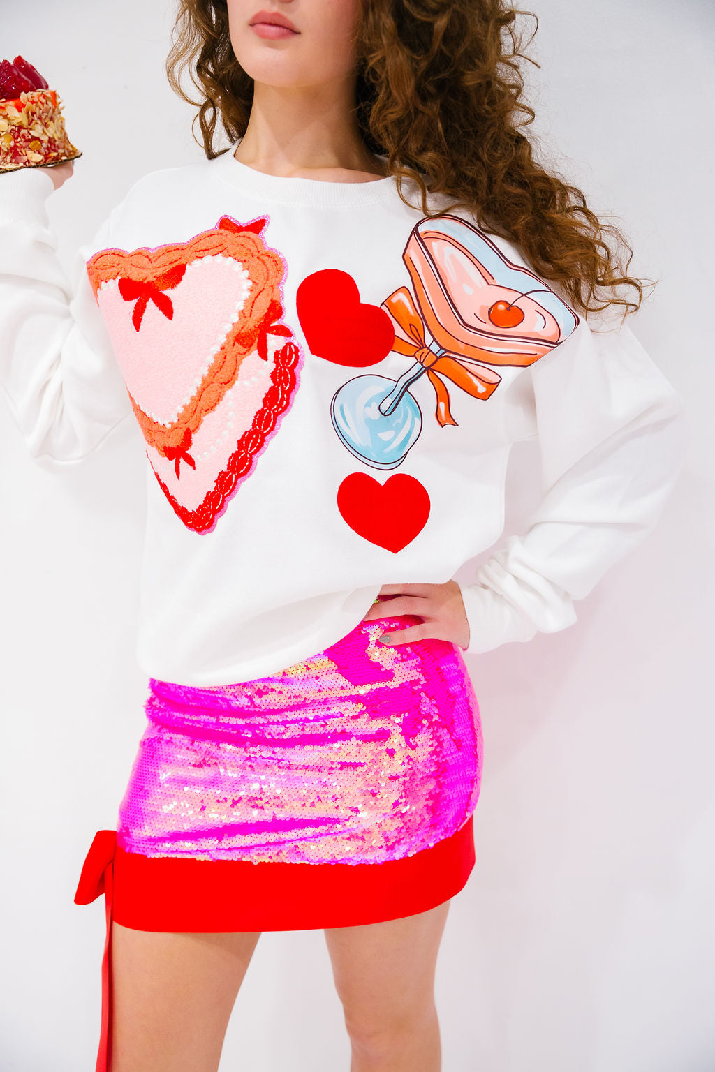 SUGAR CRUSH WHITE PULLOVER