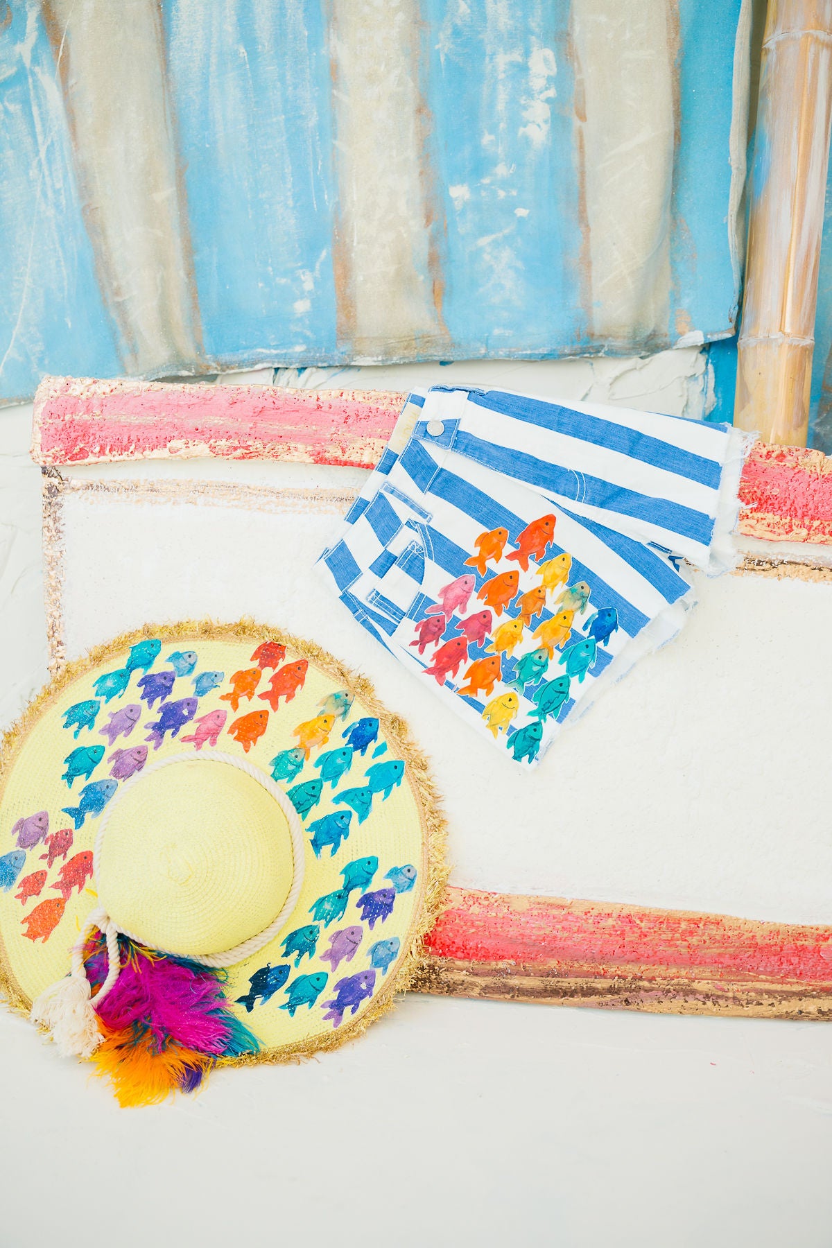 CATCH OF THE DAY STRIPED SHORTS SHORTS Judith March