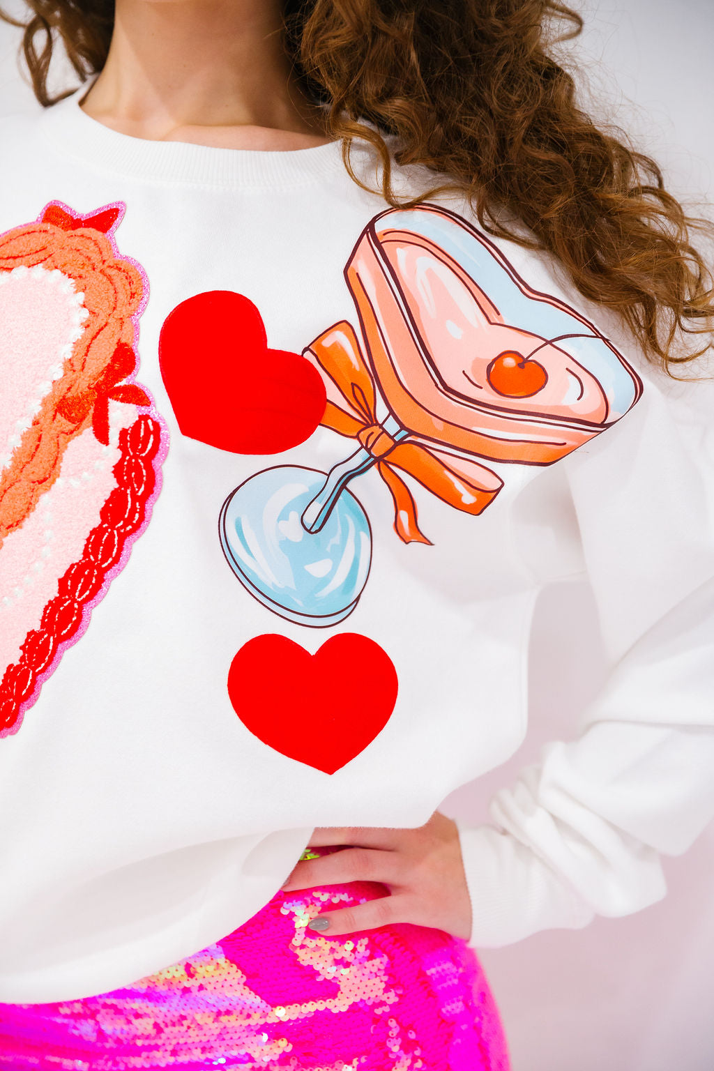 SUGAR CRUSH WHITE PULLOVER