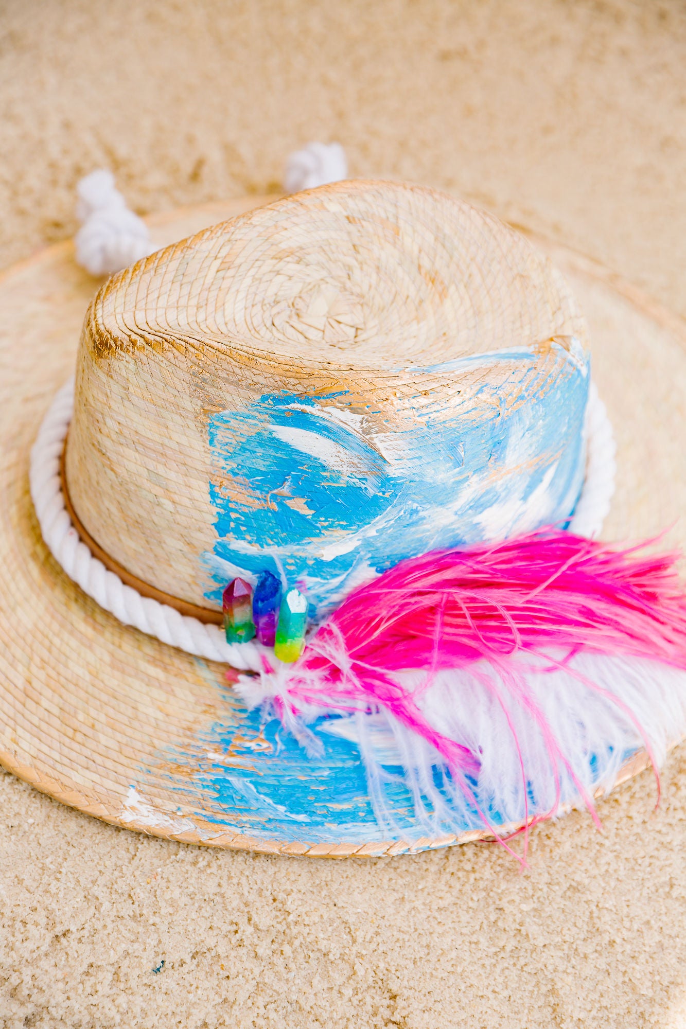 NAUTICAL ABSTRACT SUN HAT RANCHER HAT Judith March