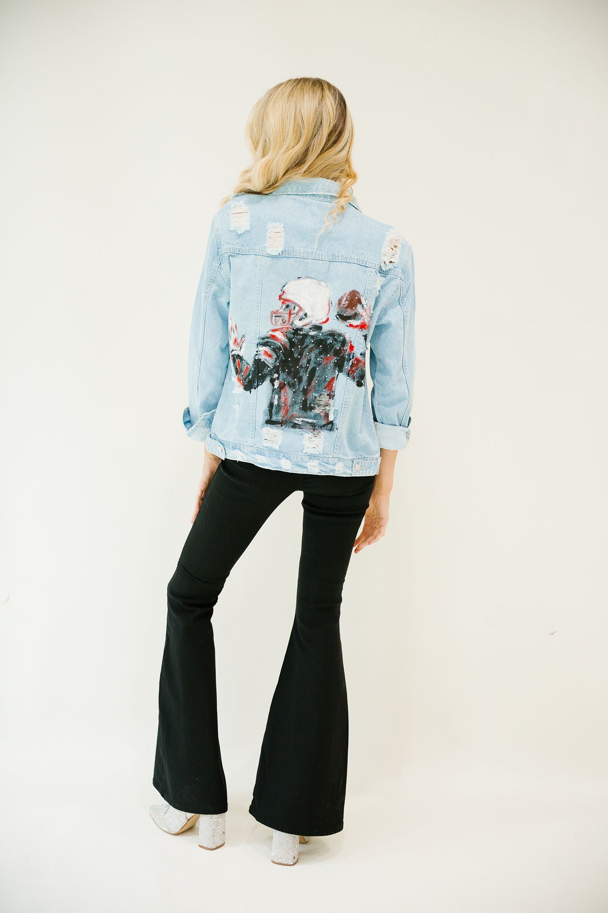 HAIL MARY HAND PAINTED DENIM JACKET