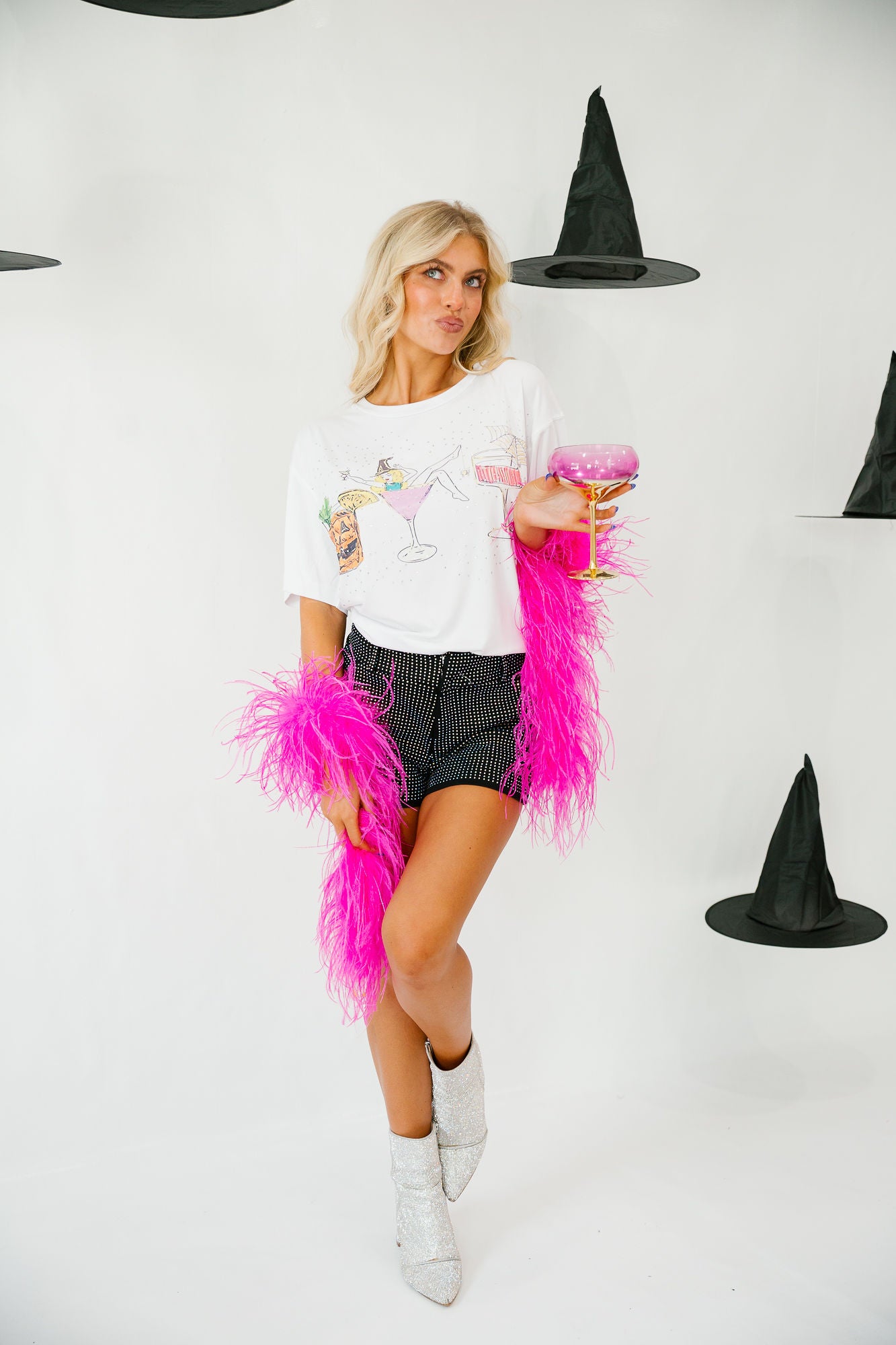 DRINK UP WITCHES TEE TEE Judith March
