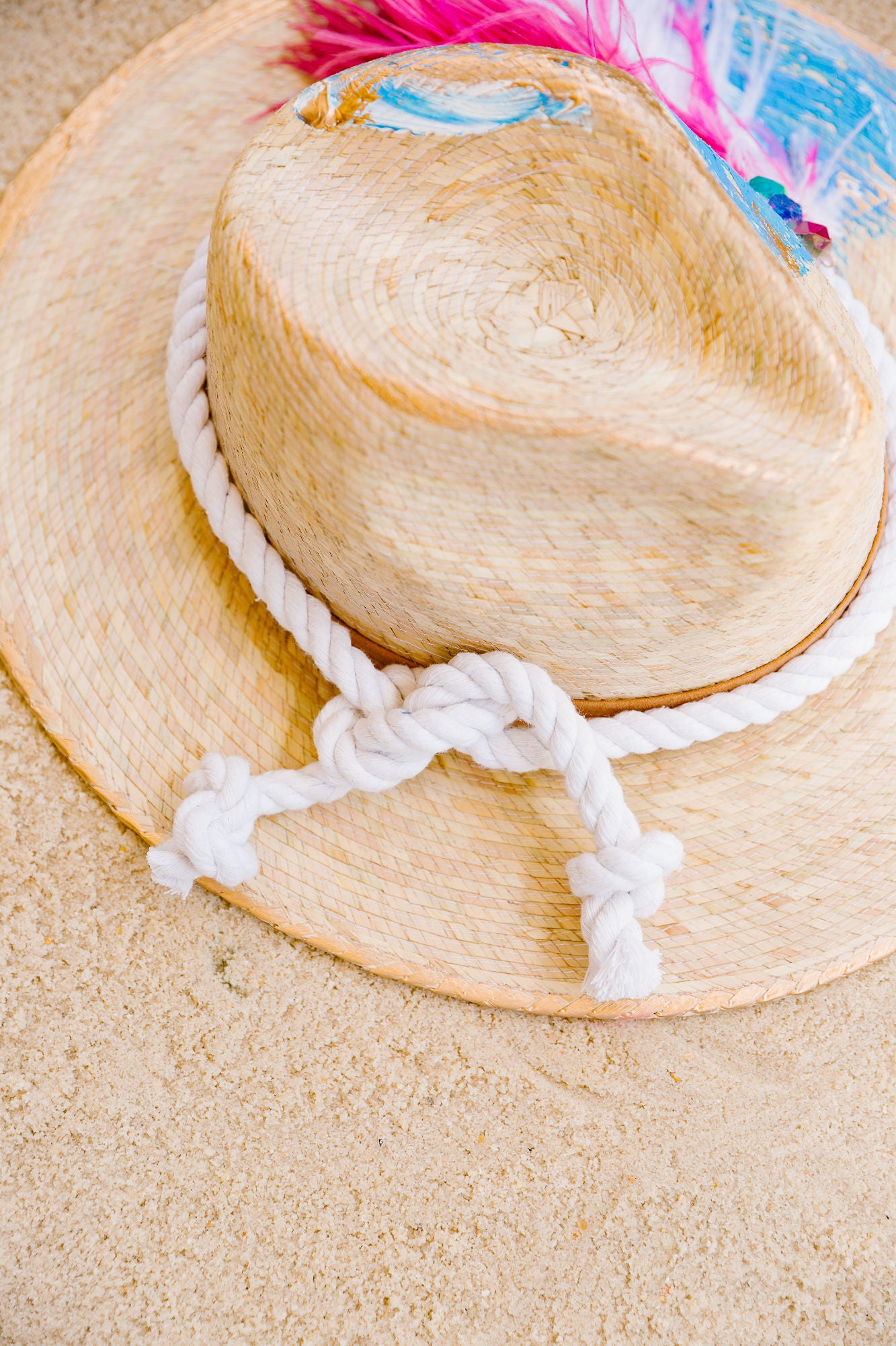 NAUTICAL ABSTRACT SUN HAT RANCHER HAT Judith March