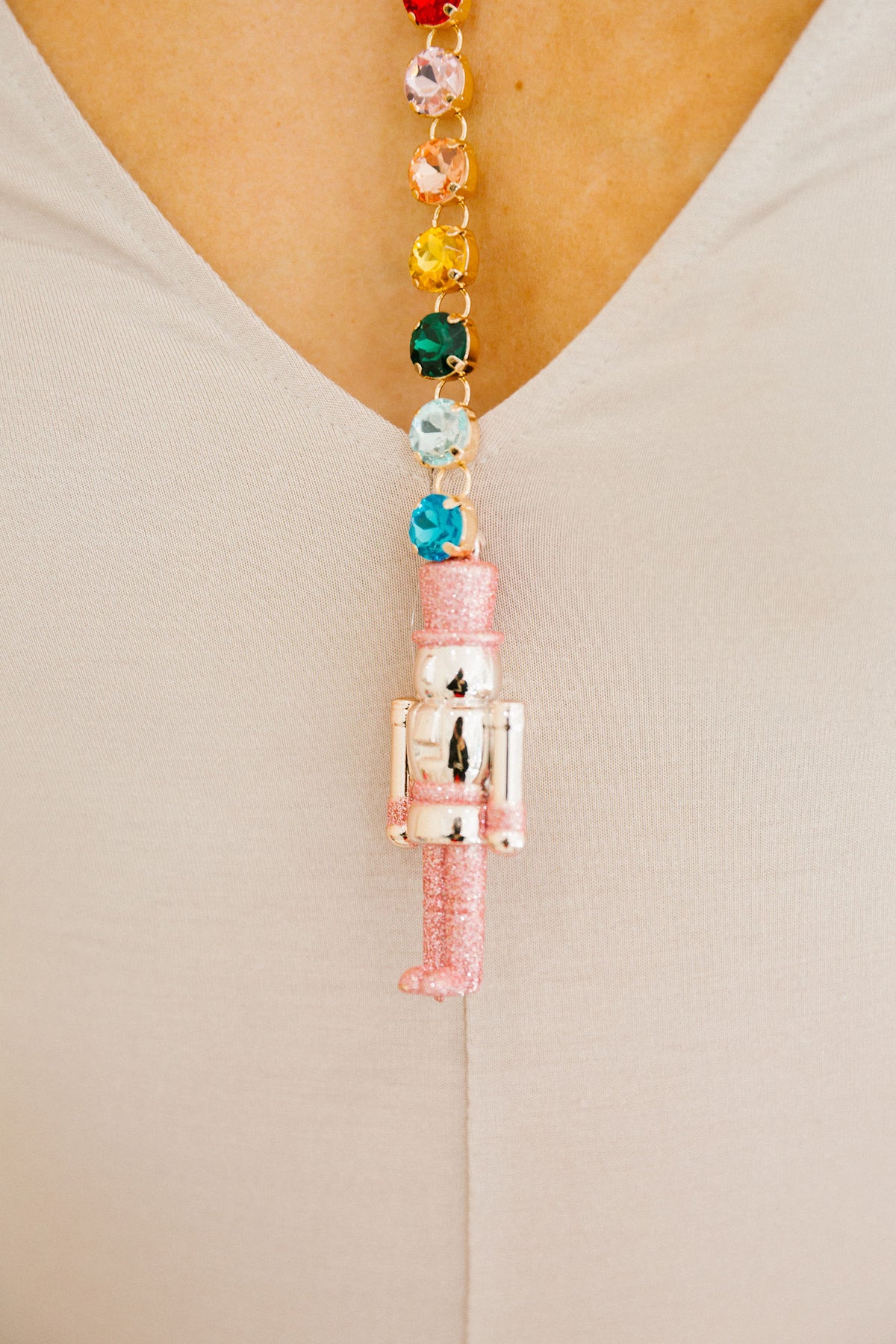 SUGAR PLUM NUTCRACKER STATEMENT NECKLACE NECKLACE Judith March