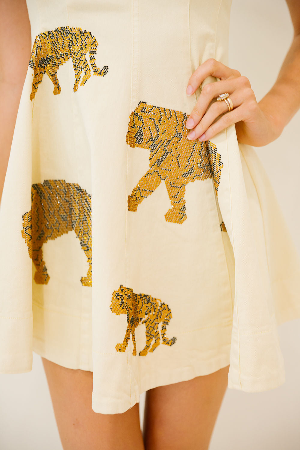 GOLDEN TIGER MINI DRESS DRESS Judith March