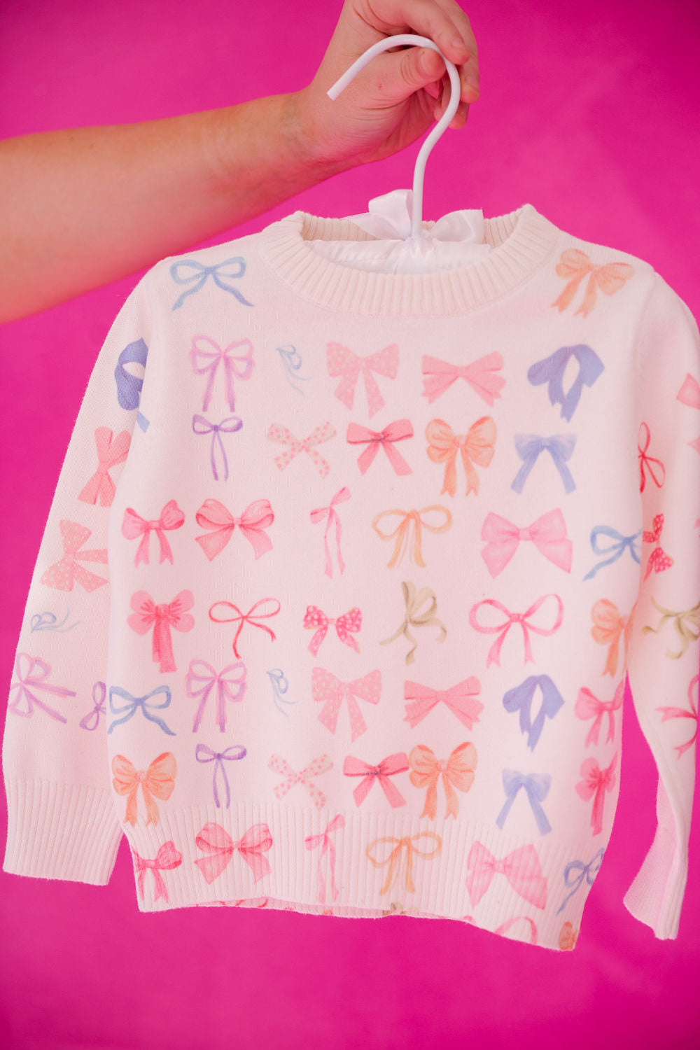 MINI KIDS BOW PRINT SWEATER SWEATER Judith March   