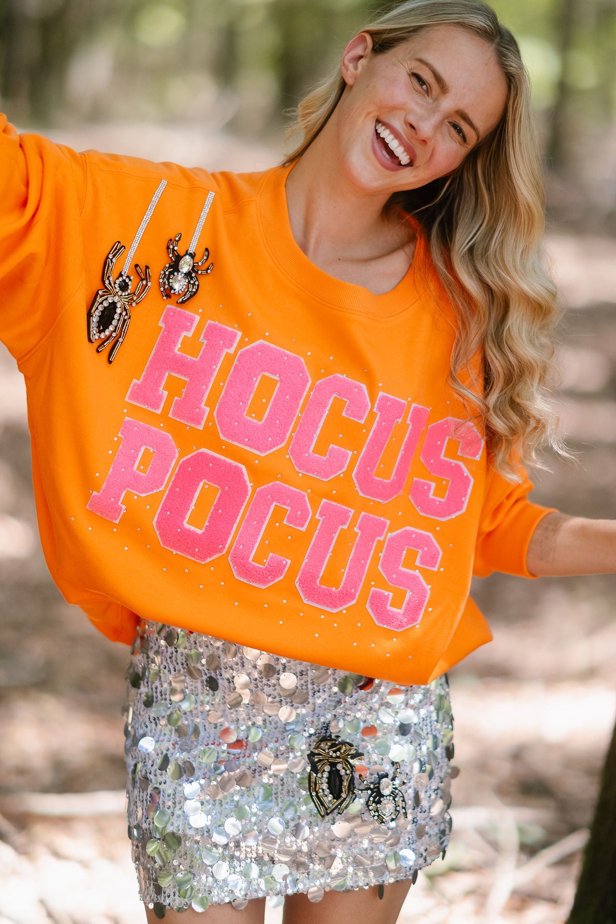 SPUN IN SPARKLE SEQUIN SKIRT