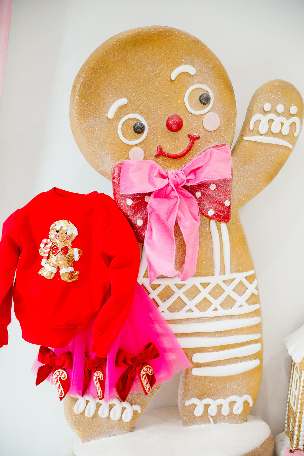 MINI KIDS GINGERBREAD DREAMS RED PULLOVER PULLOVER Judith March