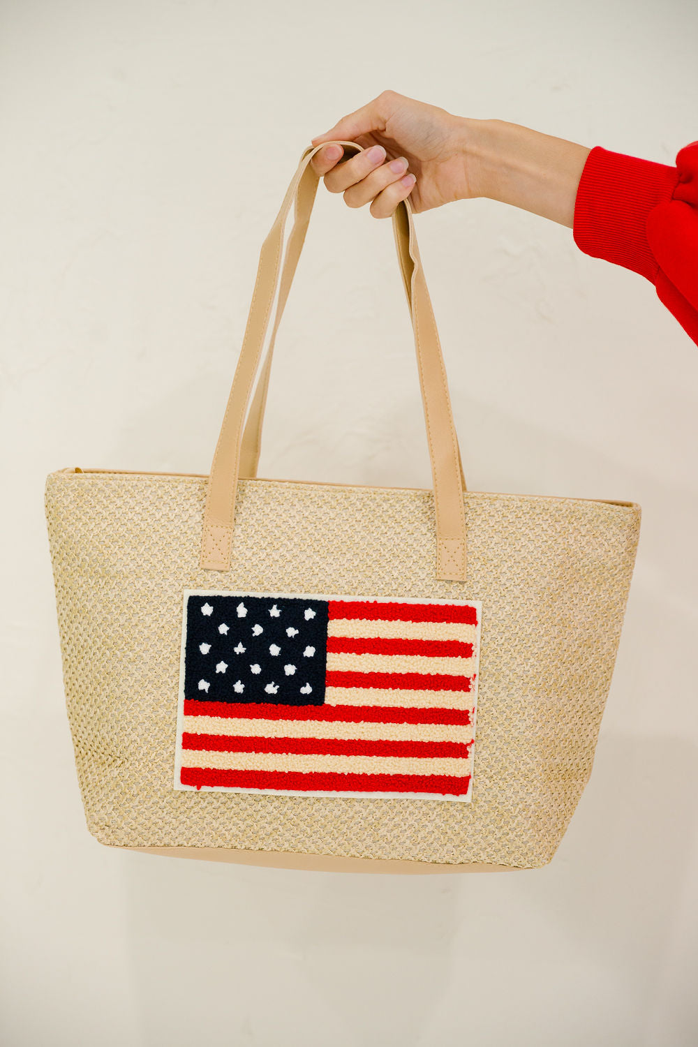 **TERRY FLAG WOVEN TOTE BAG TOTE BAG Judith March