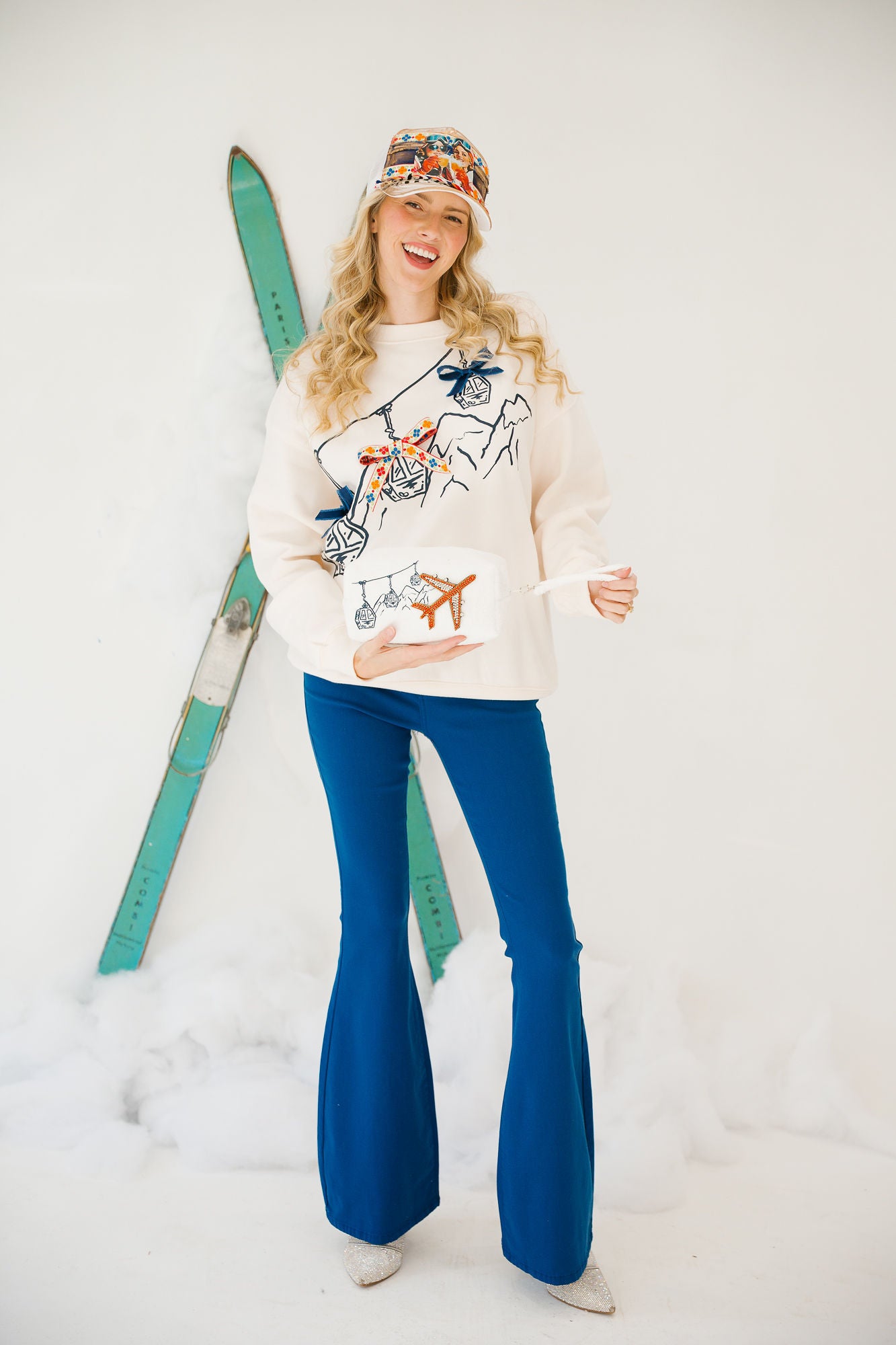 TAKE ME TO THE MOUNTAINS CREAM PULLOVER PULLOVER Judith March