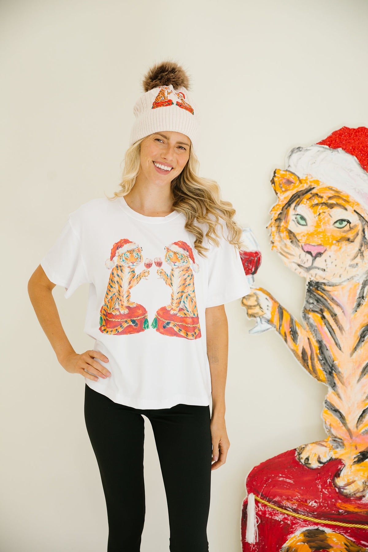 THE TIGER TOASTS CREAM BEANIE BEANIE Judith March