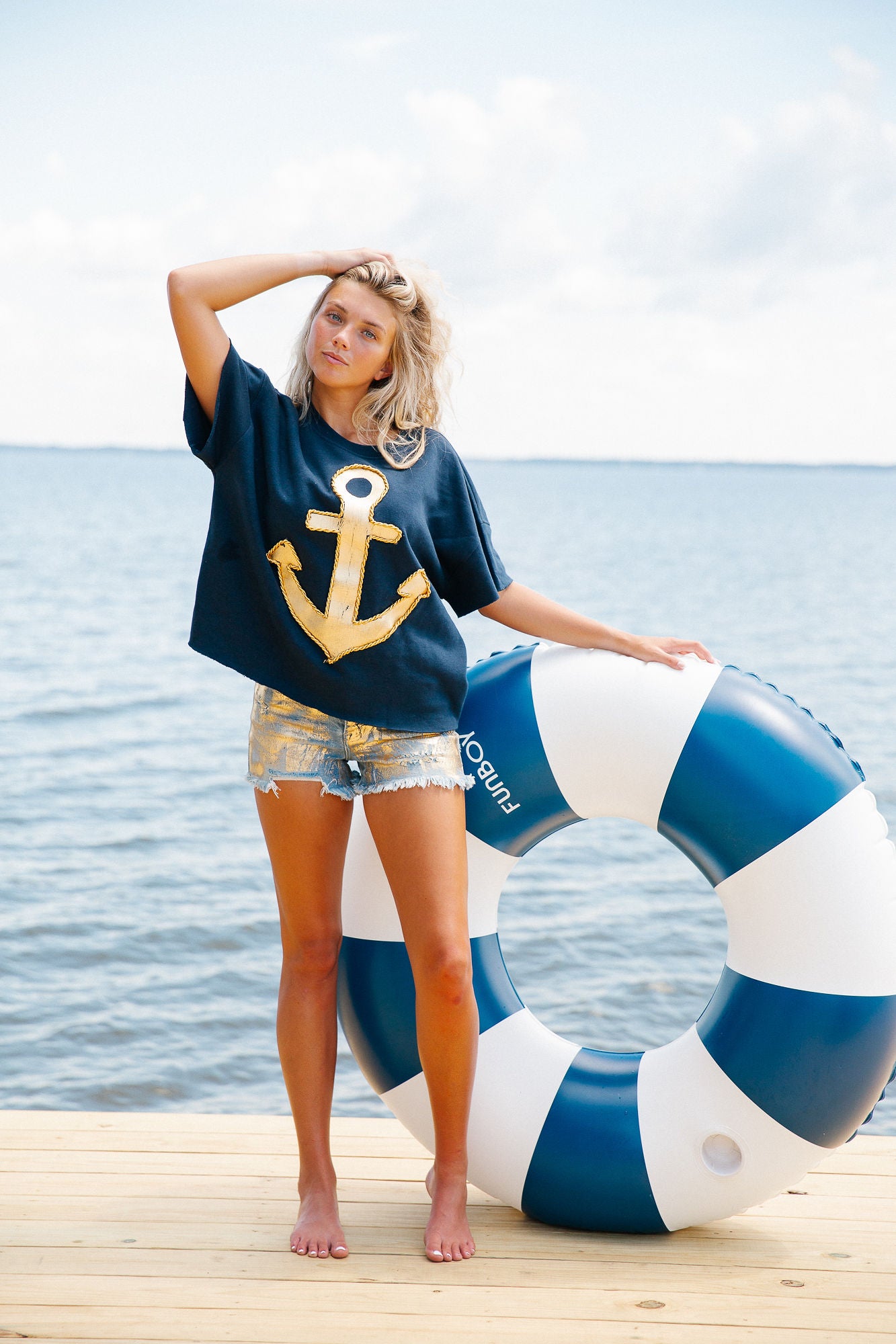 HIGH TIDE SLEEVELESS PULLOVER PULLOVER Judith March