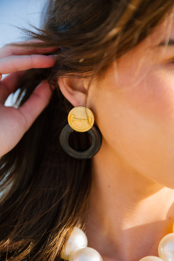 HORSE BIT PENDANT EARRINGS earrings Judith March