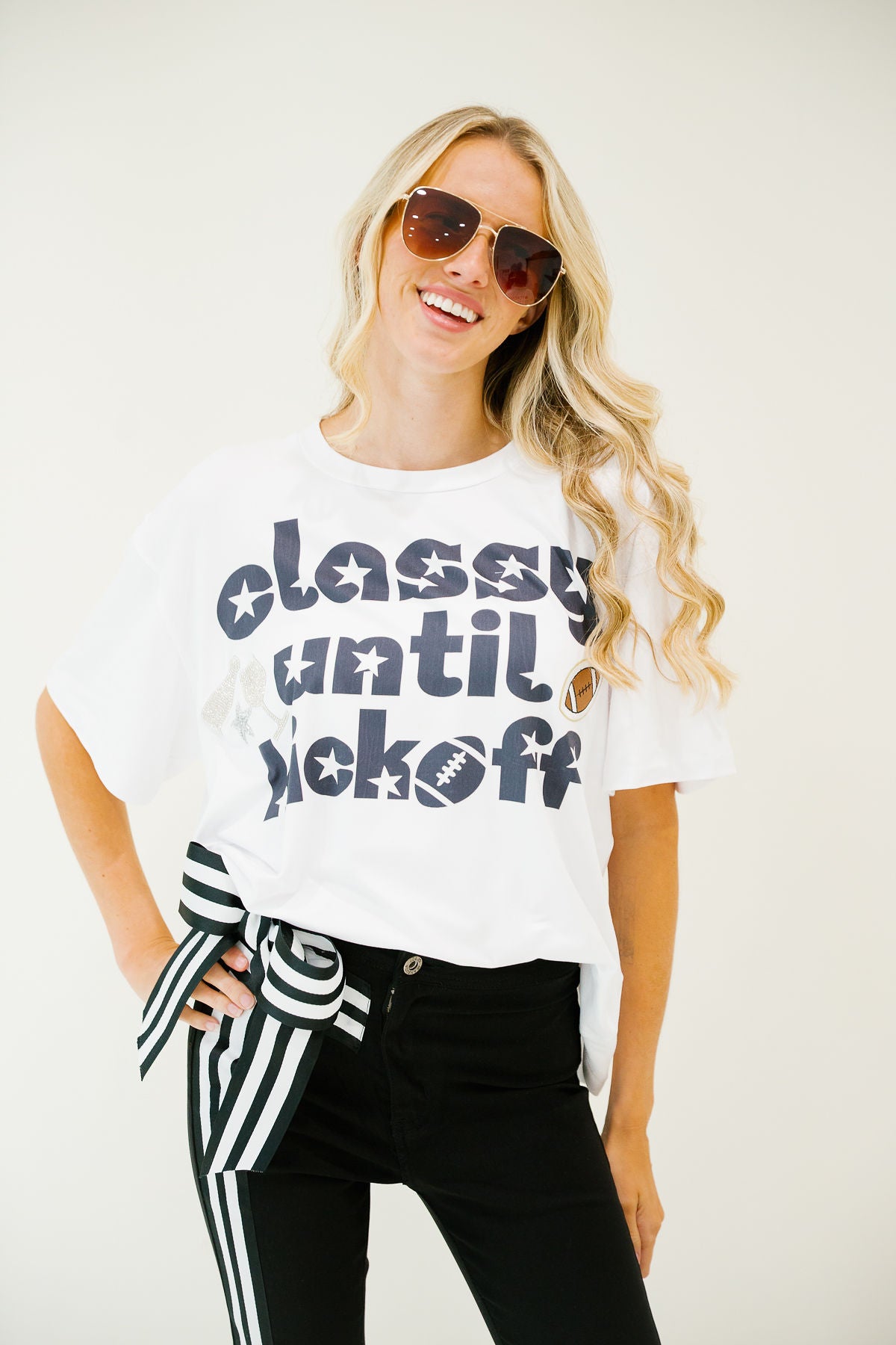 CLASSY UNTIL KICKOFF STAR TEE
