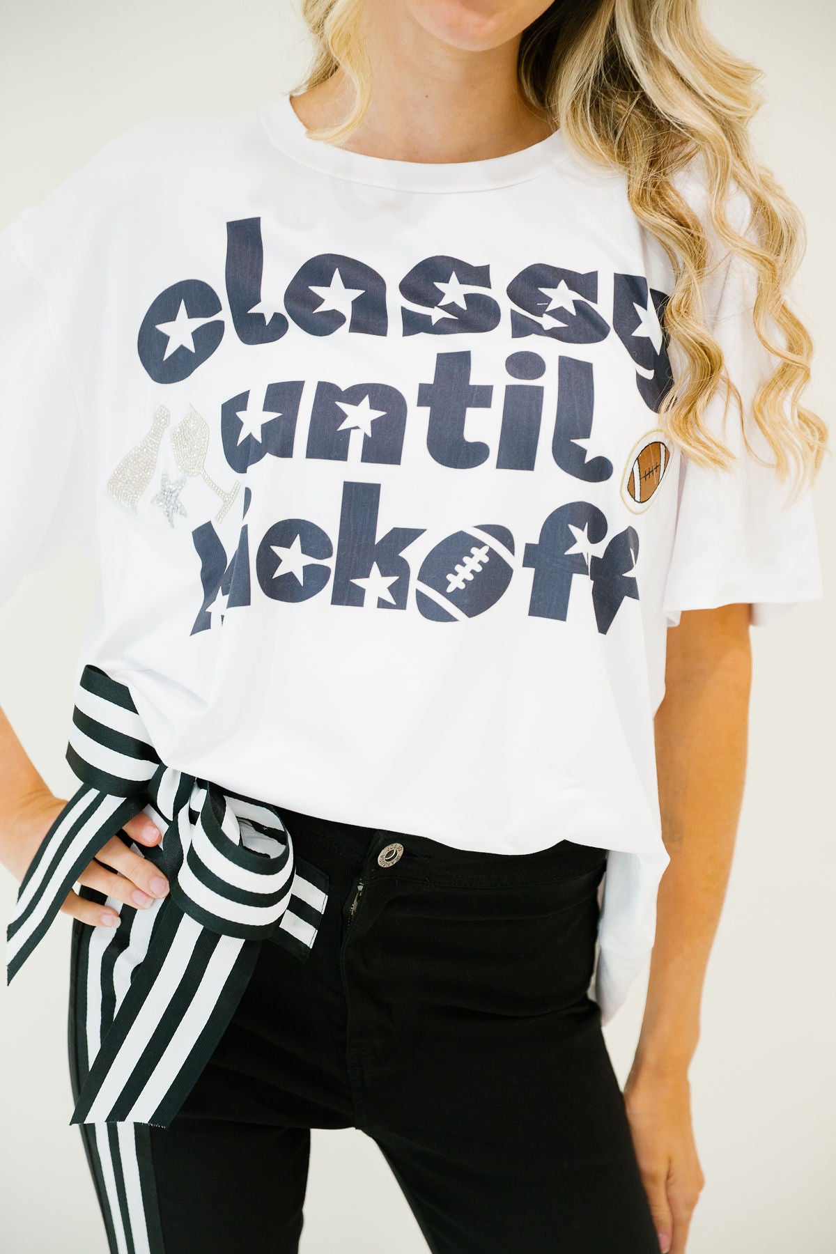 CLASSY UNTIL KICKOFF STAR TEE