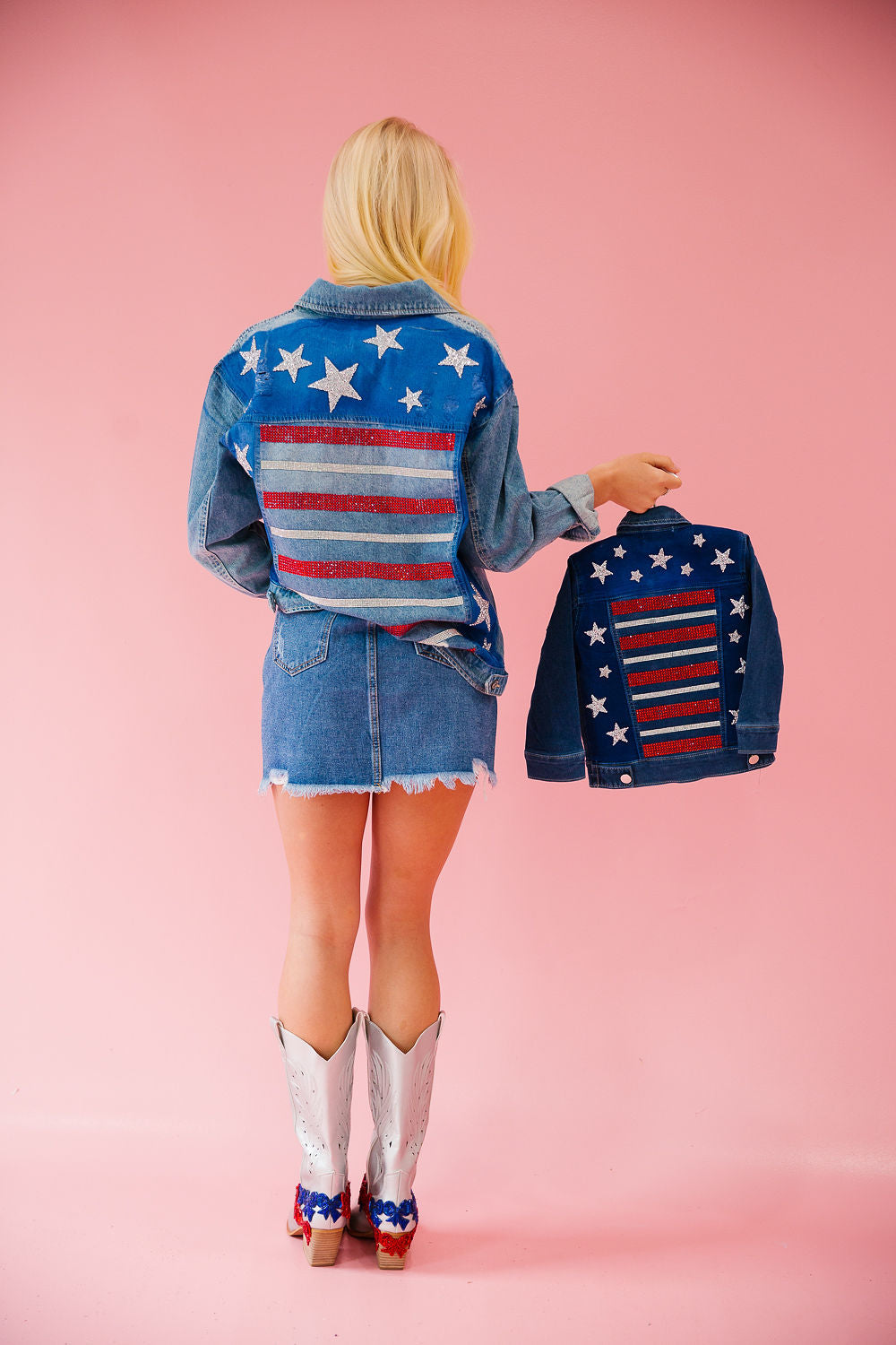 MINI KIDS PROUD TO BE USA DENIM JACKET JACKET Judith March