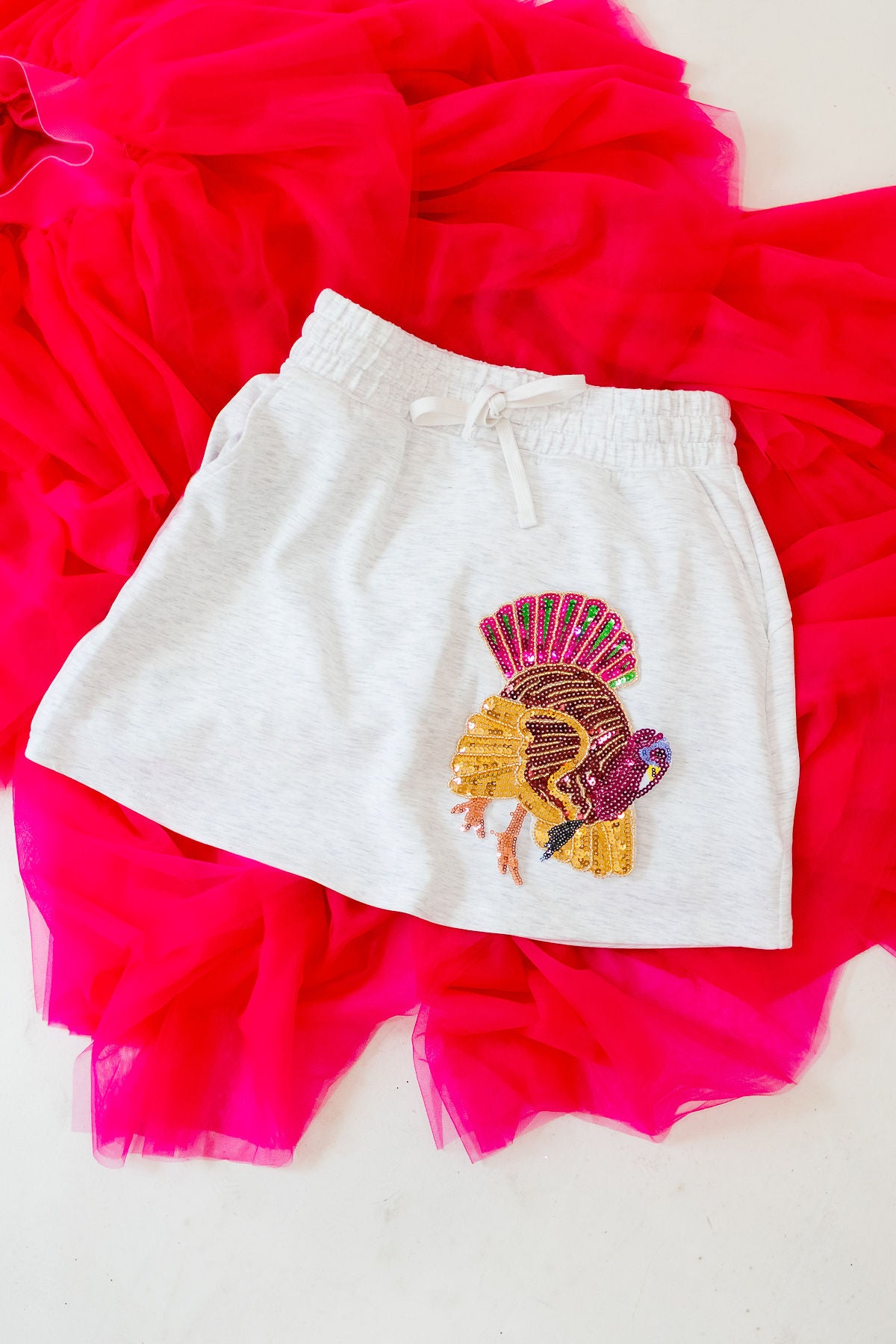 TURKEY HEATHER GREY SKORT SKIRT Judith March