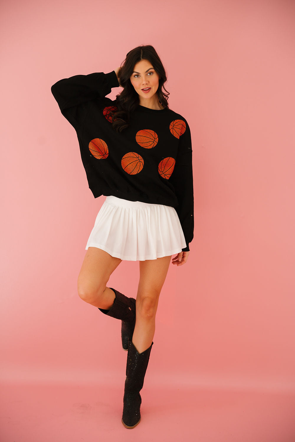 BASKETBALL BLACK PULLOVER pullover Judith March